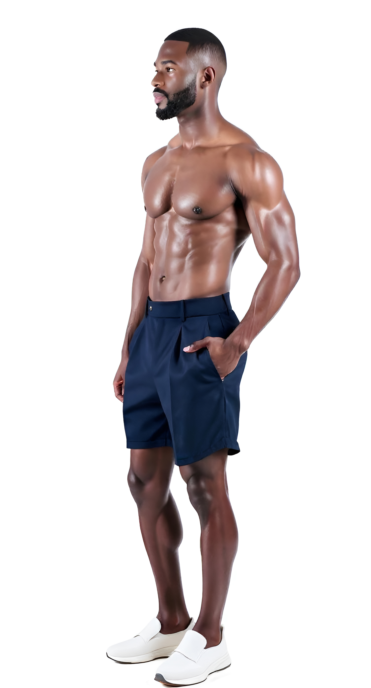 Reconfigure Tailored Shorts Model Front